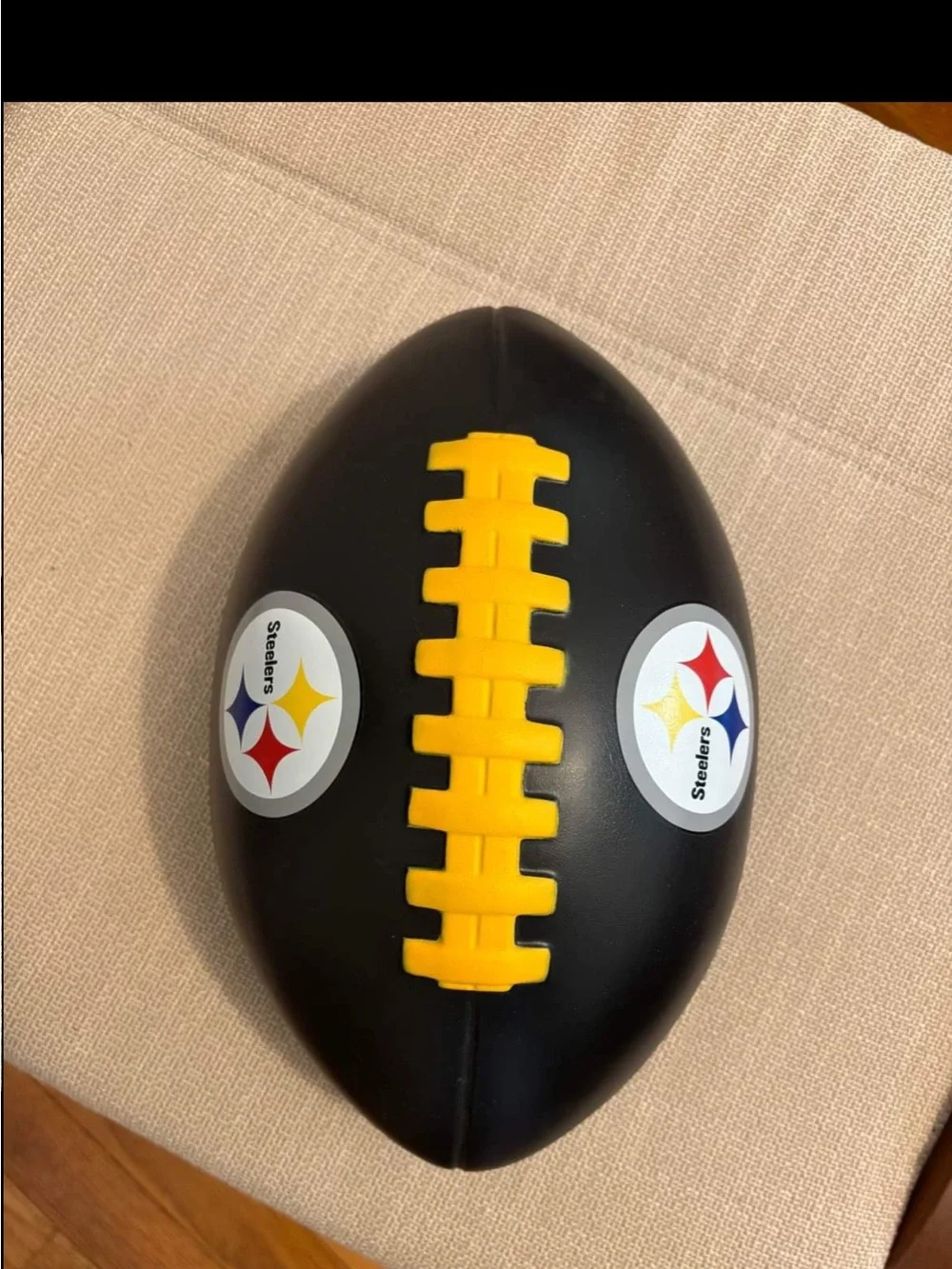 NFL Black and Yellow wearable, collectible foam hat Football